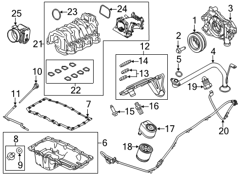 2021 Ford F-350 Super Duty Senders Diagram 1