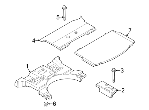 2020 Ford Police Interceptor Utility SUPPORT Diagram for LB5Z-78310B17-A