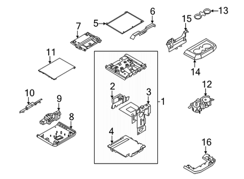 2022 Ford F-150 PANEL - CONSOLE Diagram for ML3Z-1504567-HA