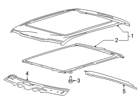 2023 Ford F-150 Roof & Components Diagram 5