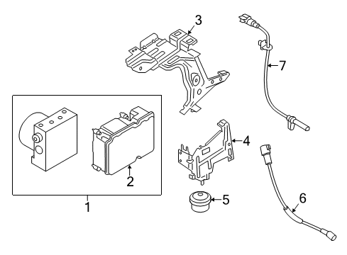 2023 Ford Transit ABS Components Diagram