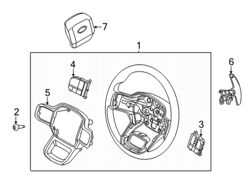 2023 Ford F-150 Steering Column & Wheel, Steering Gear & Linkage Diagram 9