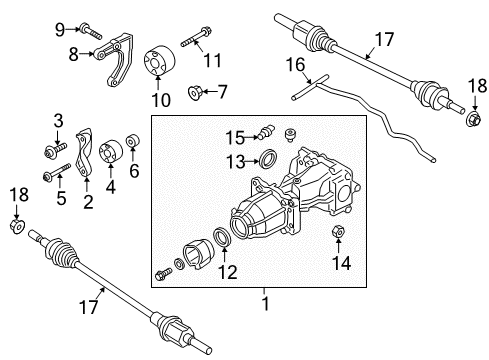 2020 Lincoln Continental Axle Components - Rear Diagram