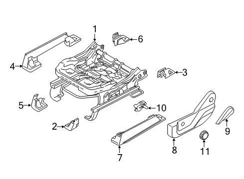 2022 Ford F-250 Super Duty Tracks & Components Diagram 1