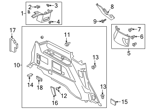 2024 Ford Expedition PANEL - TRIM Diagram for NL1Z-7831113-CA