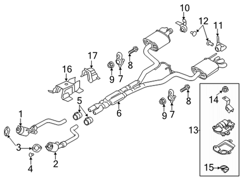 2020 Ford Mustang Exhaust Components Diagram 3