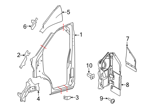 2022 Ford Transit Aperture Panel Diagram 1