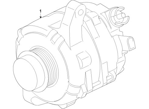 2022 Ford Bronco Alternator Diagram 1