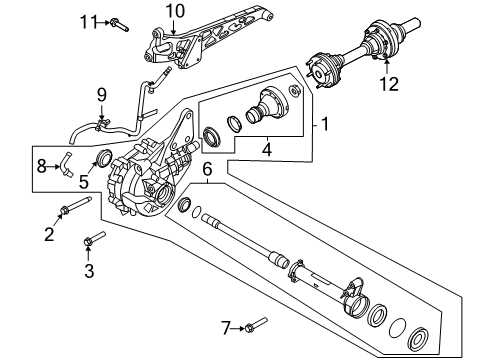 2020 Ford Transit Front Drive Components Diagram