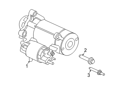 2021 Ford F-250 Super Duty Starter Diagram 3