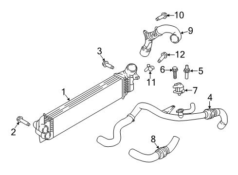 2020 Lincoln MKZ Intercooler Diagram 2