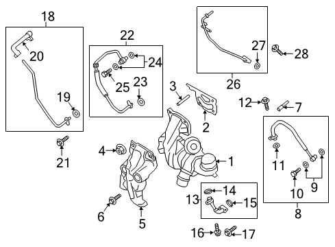 2020 Lincoln MKZ Turbocharger Diagram 1