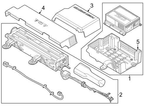 2024 Ford F-350 Super Duty COVER - LOW AIR PRESSURE SENDE Diagram for PU5Z-19G317-F