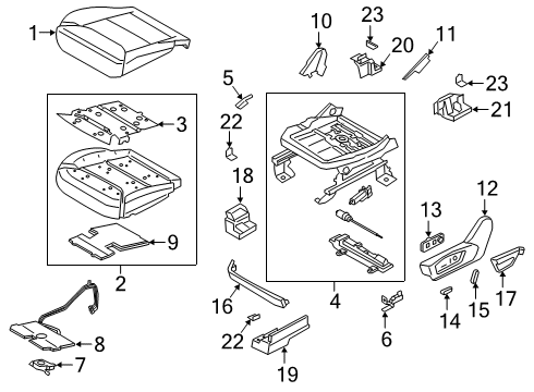 2023 Ford Explorer SHIELD ASY Diagram for LB5Z-7862186-AA