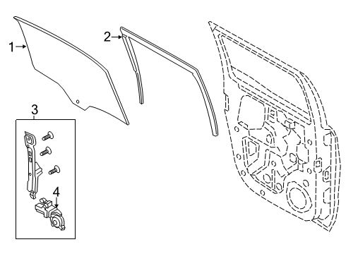 2022 Ford Ranger Rear Door Diagram 3