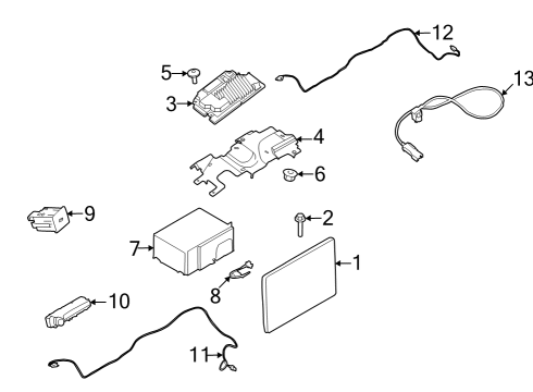 2023 Ford Transit MODULE - INTERFACE Diagram for NK4Z-19A387-A