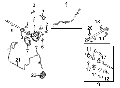 2010 Ford F-150 BUSHING Diagram for NL3Z-3A443-A