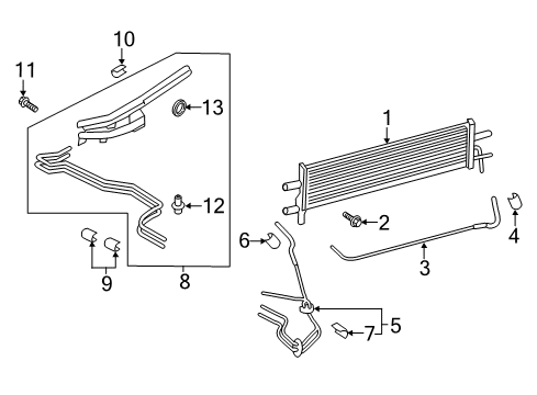 1984 Mercury Capri Tube Assembly Diagram for HC3Z-7R081-G