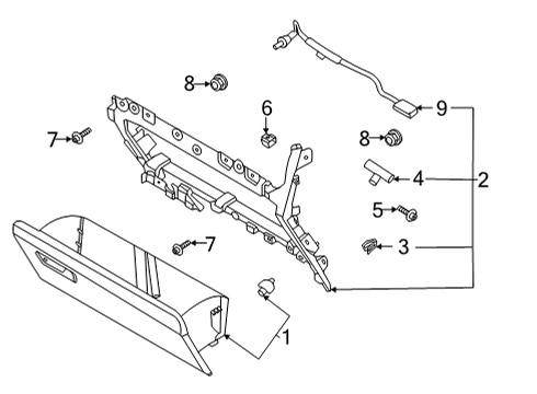 2021 Ford F-150 Glove Box Diagram 3