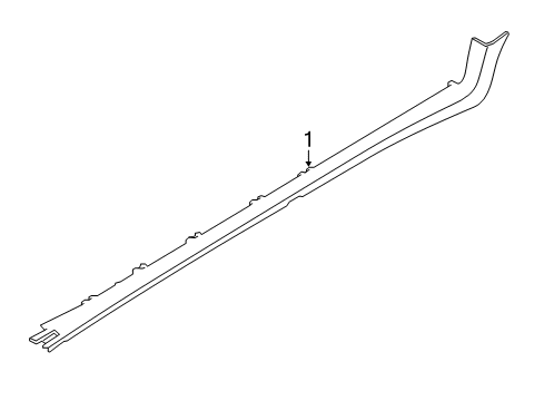 2021 Ford EcoSport Exterior Trim - Pillars Diagram