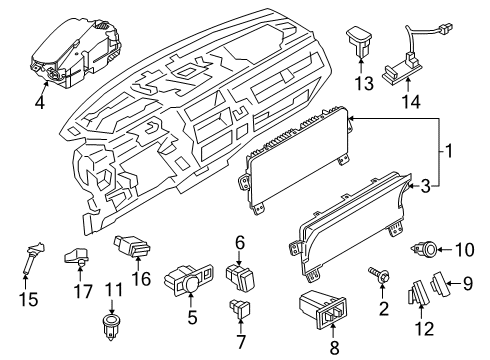 2023 Lincoln Navigator SWITCH ASY Diagram for NL7Z-14529-AB