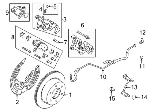 2022 Ford Bronco HOSE ASY - BRAKE Diagram for MB3Z-2282-B