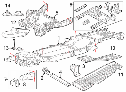 2020 Ford F-150 Frame & Components Diagram 1