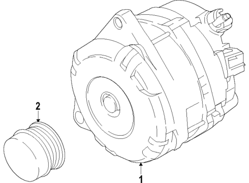 2021 Ford Expedition Alternator Diagram 1