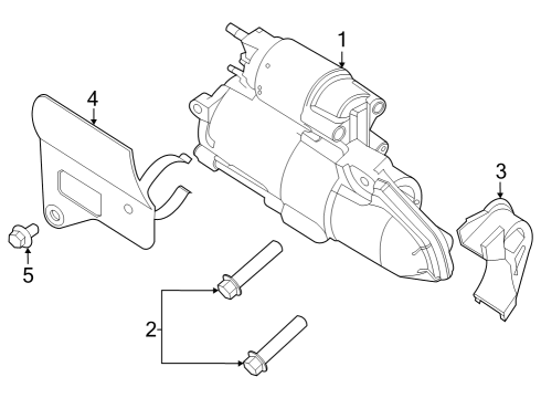 2022 Lincoln Aviator Starter Diagram 1