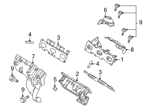 2019 Ford Police Interceptor Sedan Exhaust Manifold Diagram 1