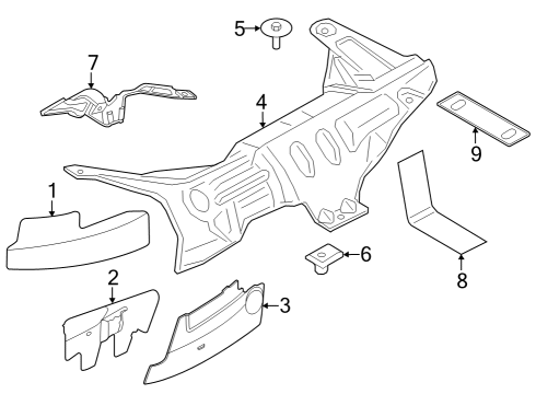 2023 Ford F-150 SHIELD Diagram for ML3Z-6775-M