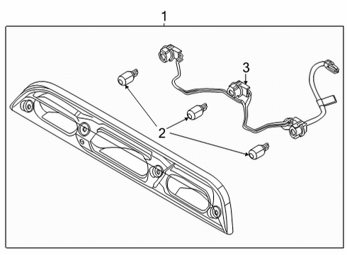 2023 Ford Maverick High Mount Lamps Diagram