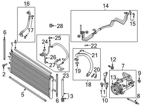 2020 Ford Fusion Air Conditioner Diagram 1