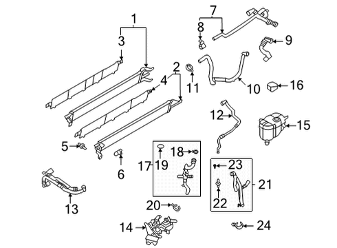 2022 Ford F-150 Radiator & Components Diagram 5