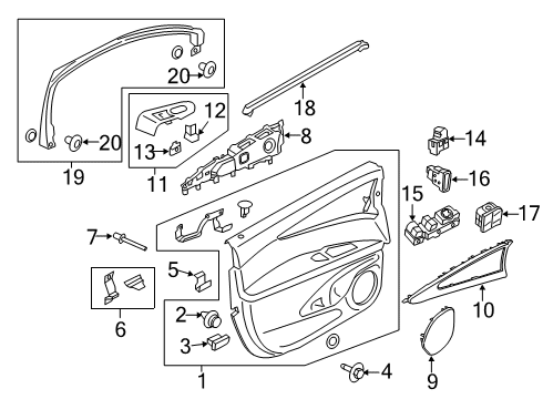 2022 Lincoln Nautilus Rear Door Diagram 1