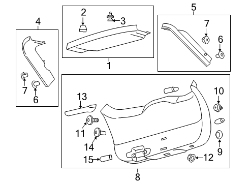 2023 Lincoln Nautilus Interior Trim - Lift Gate Diagram