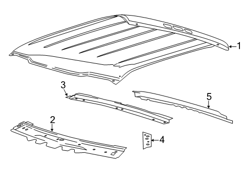 2020 Ford F-150 Roof & Components Diagram 7