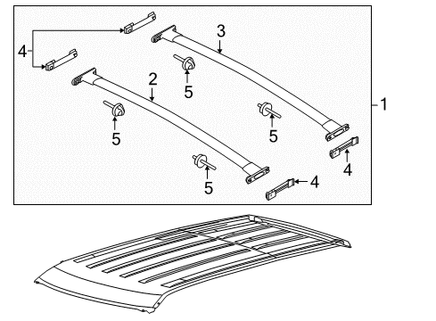 2019 Ford Police Interceptor Utility Luggage Carrier Diagram 1