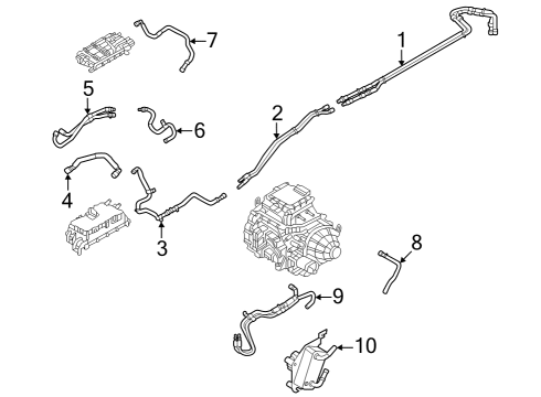 2023 Ford E-Transit HOSE - OIL COOLER Diagram for NK4Z-8N021-A