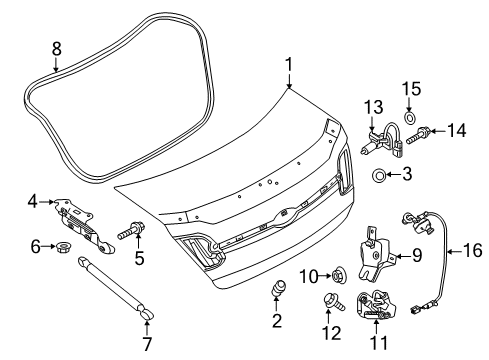 2019 Ford Police Interceptor Sedan Trunk Diagram