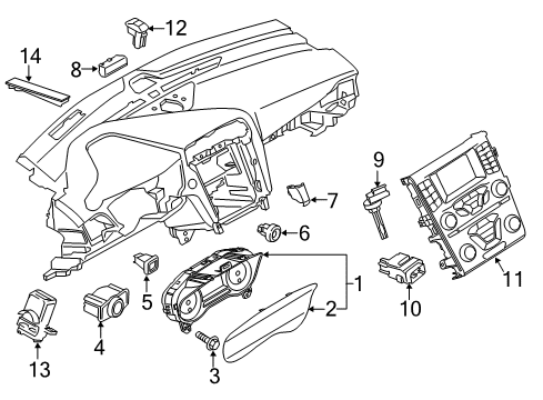 2020 Ford Fusion Switches Diagram 1