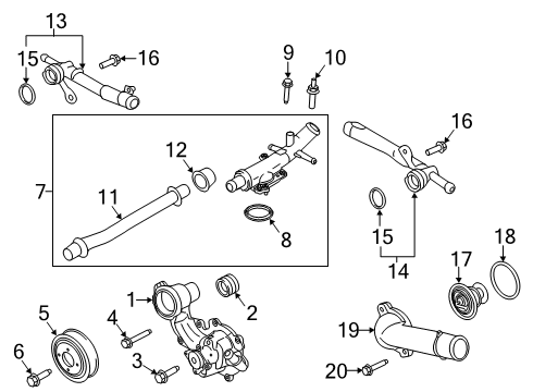 2021 Lincoln Nautilus Water Pump Diagram 2