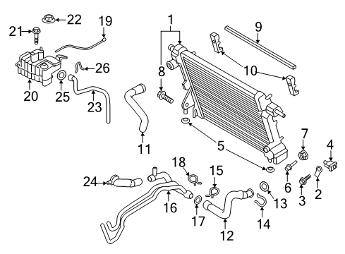 2022 Ford F-350 Super Duty TRAY - UTILITY Diagram for LC3Z-9600-F