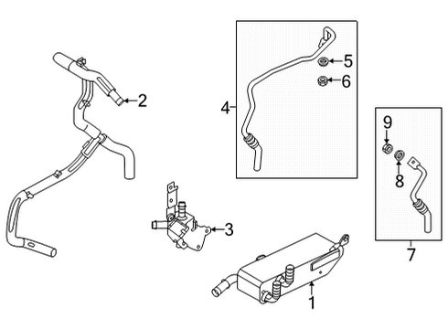 2021 Ford Bronco Sport Trans Oil Cooler Diagram 1