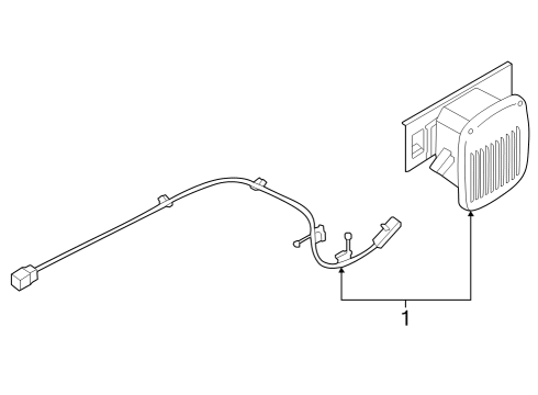 2022 Ford E-Transit Tail Lamps Diagram 1