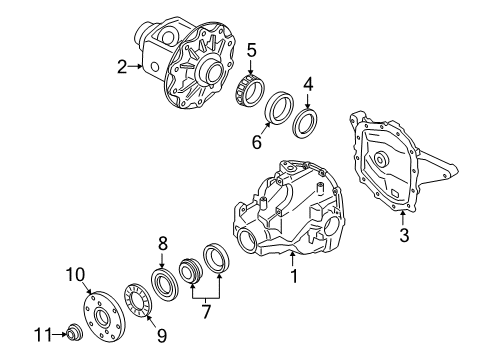 2022 Ford Expedition Carrier & Components - Rear Diagram 3