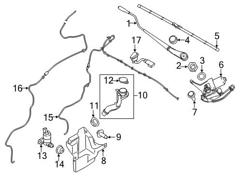 2022 Ford Transit Connect Wipers Diagram 6