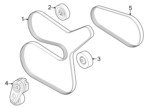 2024 Ford F-350 Super Duty Belts & Pulleys Diagram 4