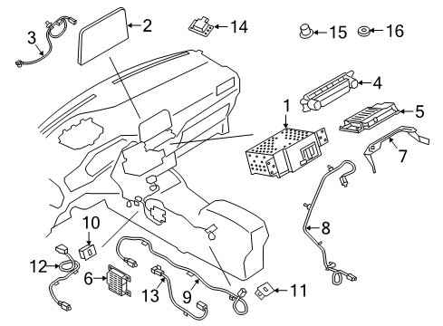 2023 Ford Escape UNIT - CENTRAL PROCESSING Diagram for PU5Z-14G371-EQ