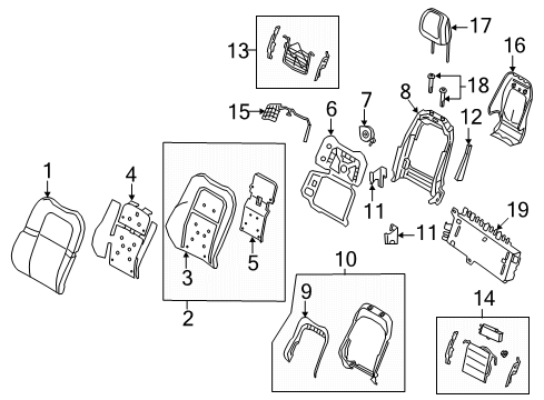 2020 Lincoln Corsair FRAME ASY Diagram for L1MZ-5461018-B